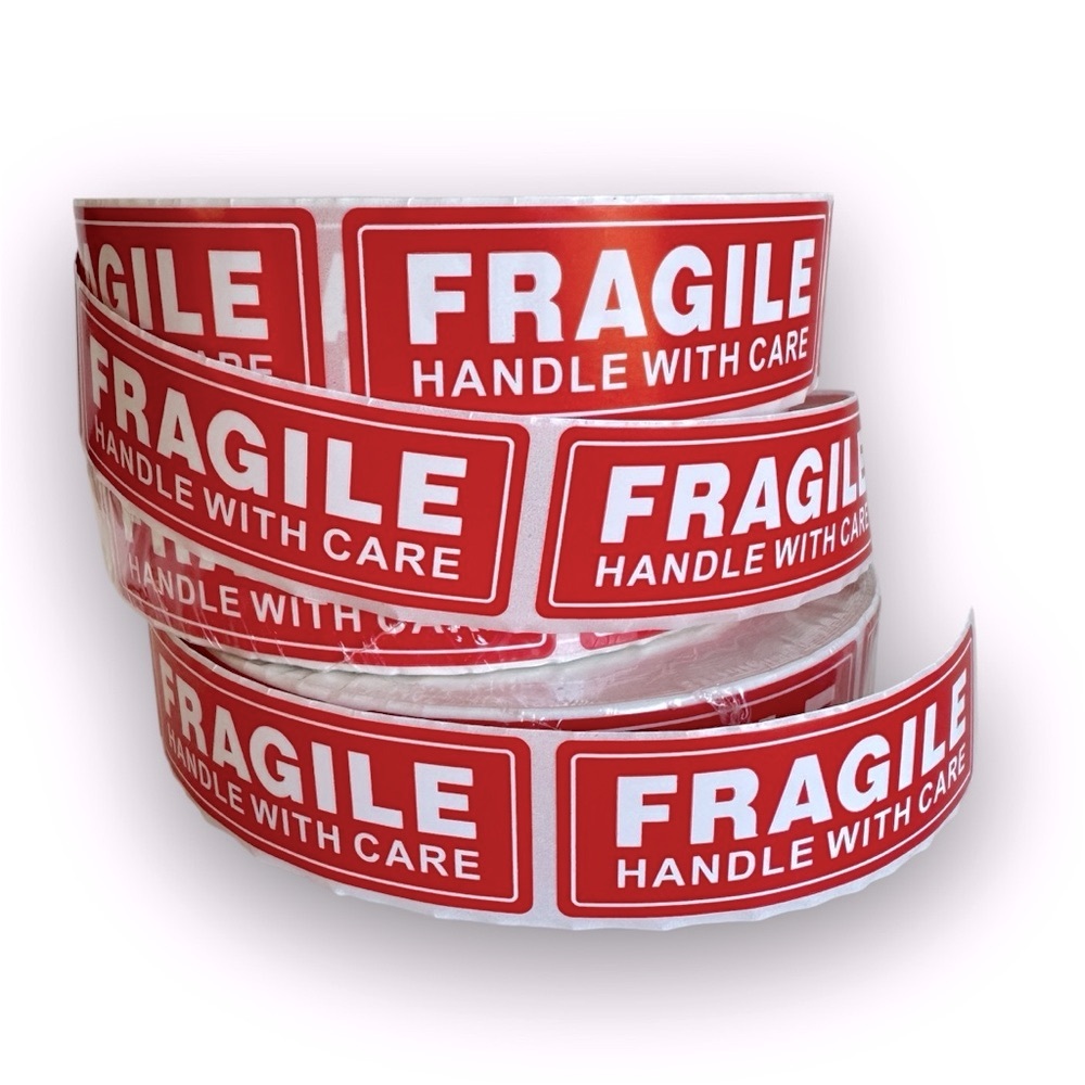 100 Fragile Labels Stickers Seller Shipping Supplies Handle with Care